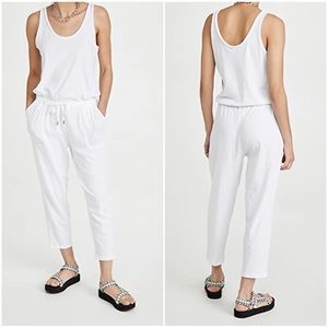 ATM Anthony Thomas Melillo High Torsion Cotton Jersey Tank Jumpsuit